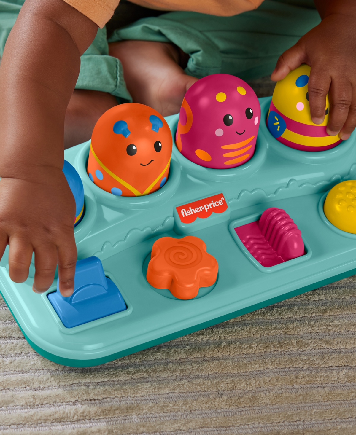 Fisher-Price Boppin' Activity Bugs Fine Motor Pop-Up Toy for Babies 9 Months Older - Multi-Color