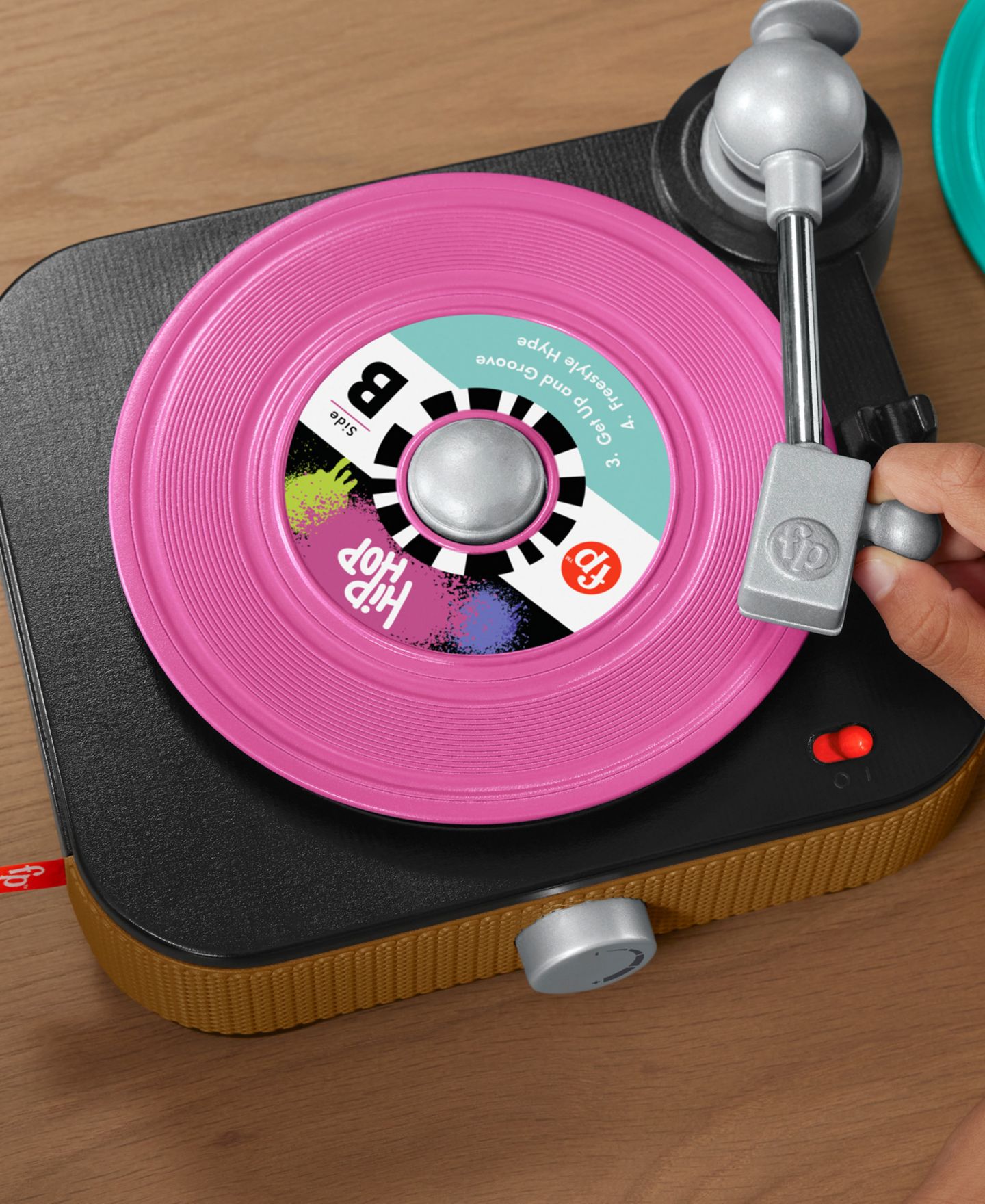 Детская игрушка Fisher Price Musical 5-Record Rockin' Record Player Toy, Ages 3+ — фото 5