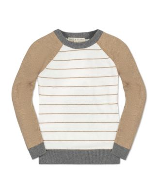 Boys Organic Long Sleeve Raglan Sweater