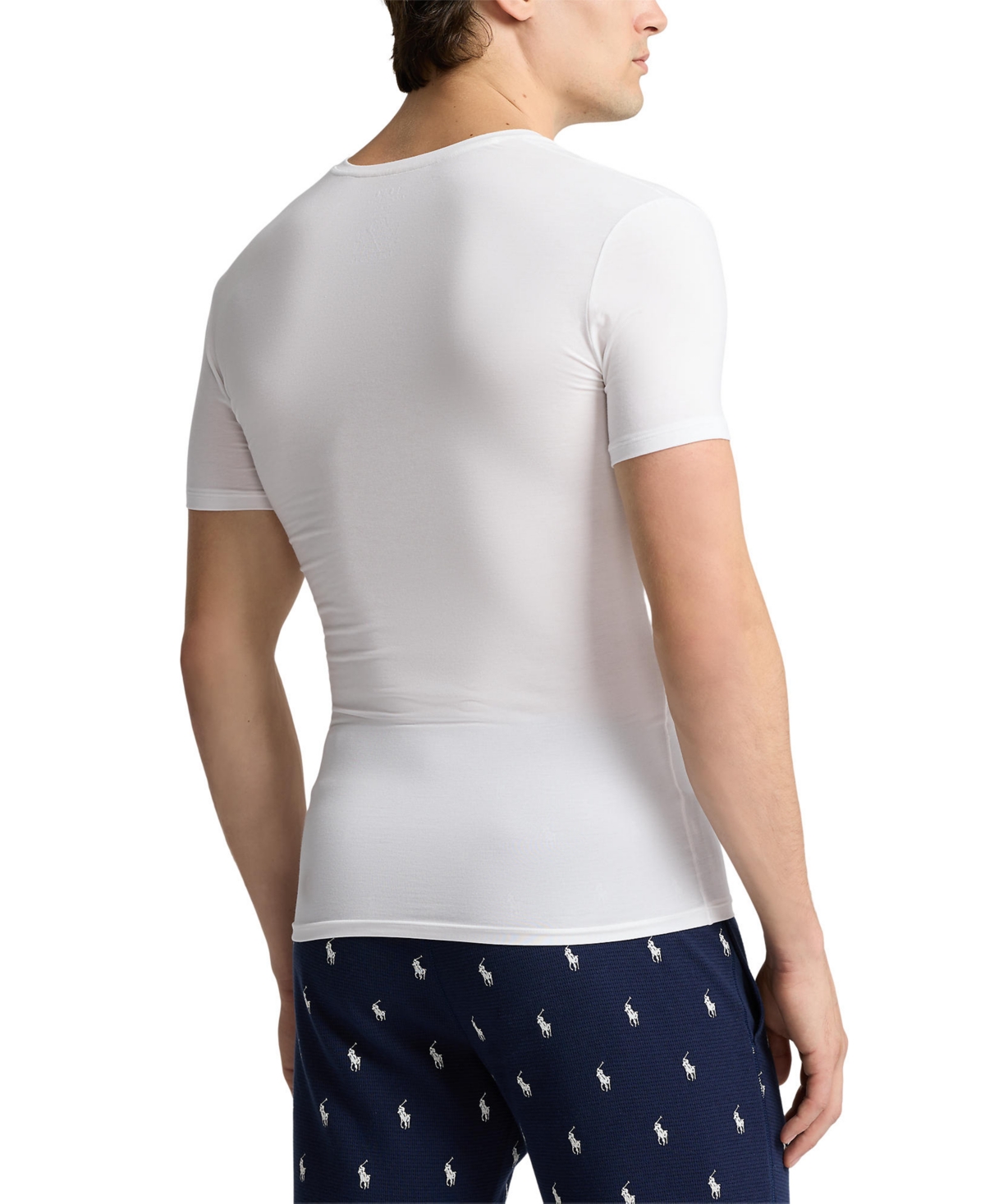 Polo Ralph Lauren Men's 2-pack Perfect Flex V-neck T-shirts In White