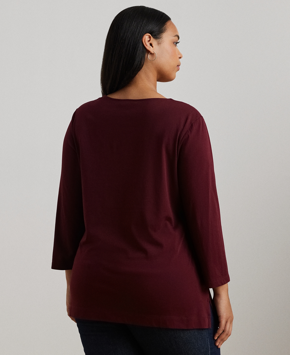 Lauren Ralph Lauren Plus Size 3/4-Sleeve Tunic