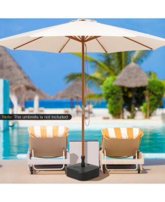 Patio Fillable Umbrella Base Fit 1.5 Inch Umbrella Poles for Yard Poolside