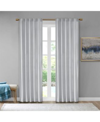 510 Design - Colt 37" x 95" Room Darkening polyester Velvet Rod Pocket/Back Tab Window Panel Pair