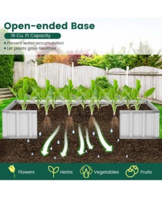 Galvanized Raised Garden Bed with Greenhouse Cover