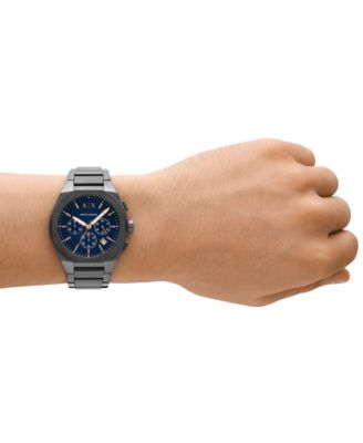 Men's Quartz Chronograph Gunmetal Stainless Steel 42MM