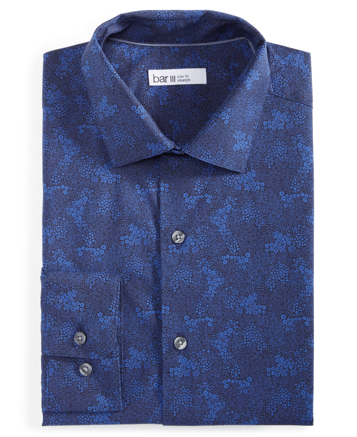 Alfani Men's Slim-Fit Melange Solid Dress Shirt, Created for Macy's -black