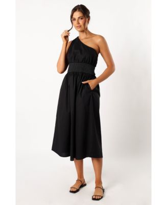 open lace back dress Metallic Crinkle Pleated Strapless Fit and Flare Dress with Bow Missy / 2 / Gold