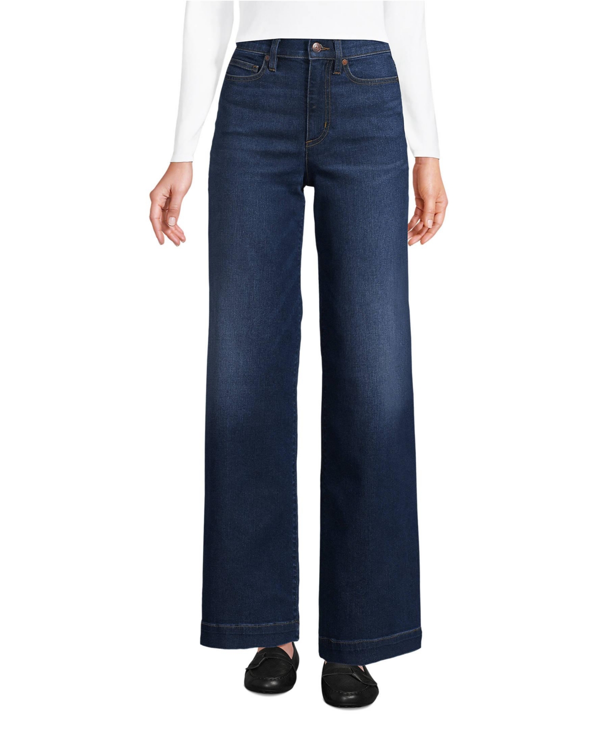 Women's Recover High Rise Wide Leg Blue Jeans - Beau blue