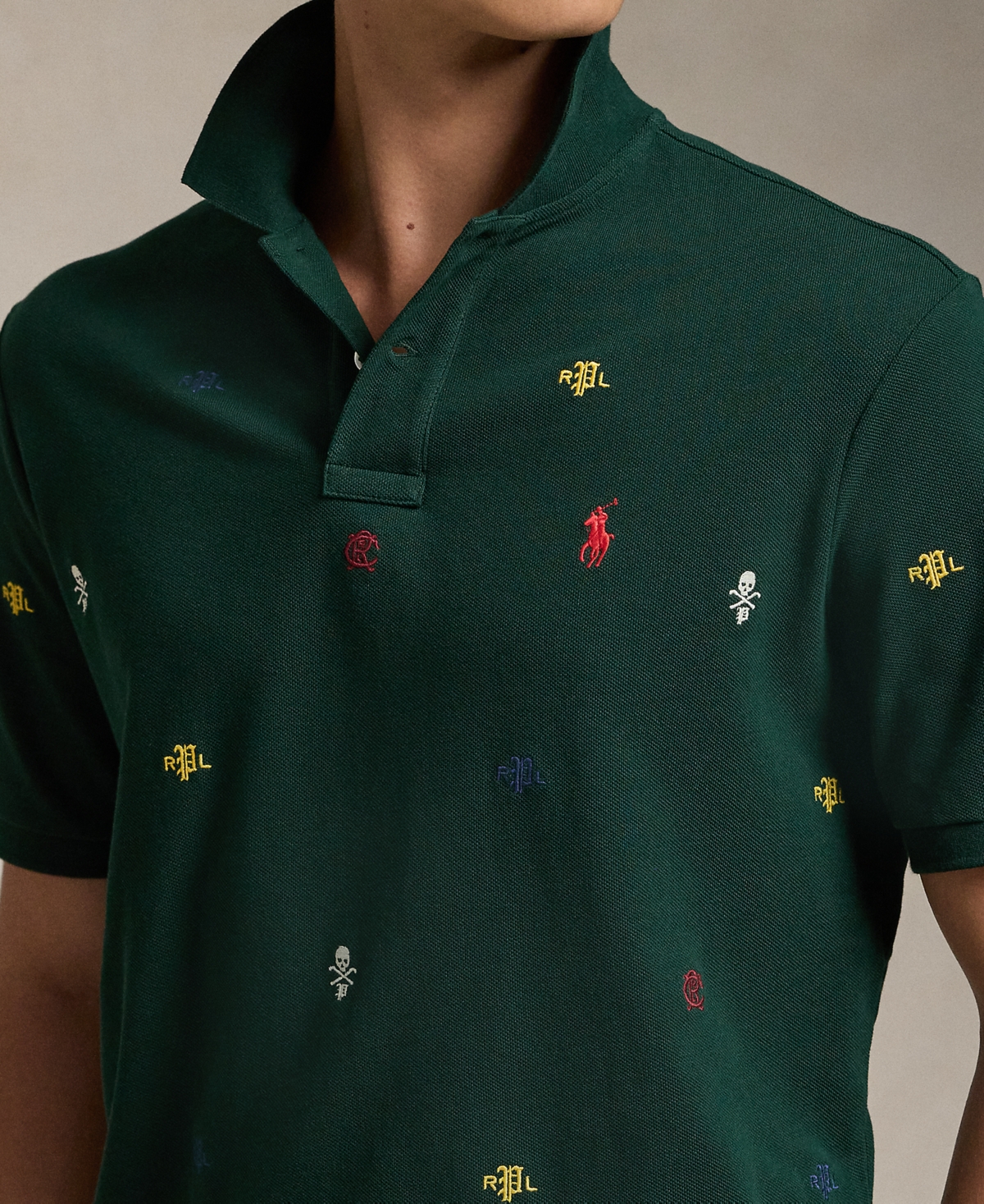 Polo Ralph Lauren Men's Classic-Fit Embroidered Mesh Polo Shirt