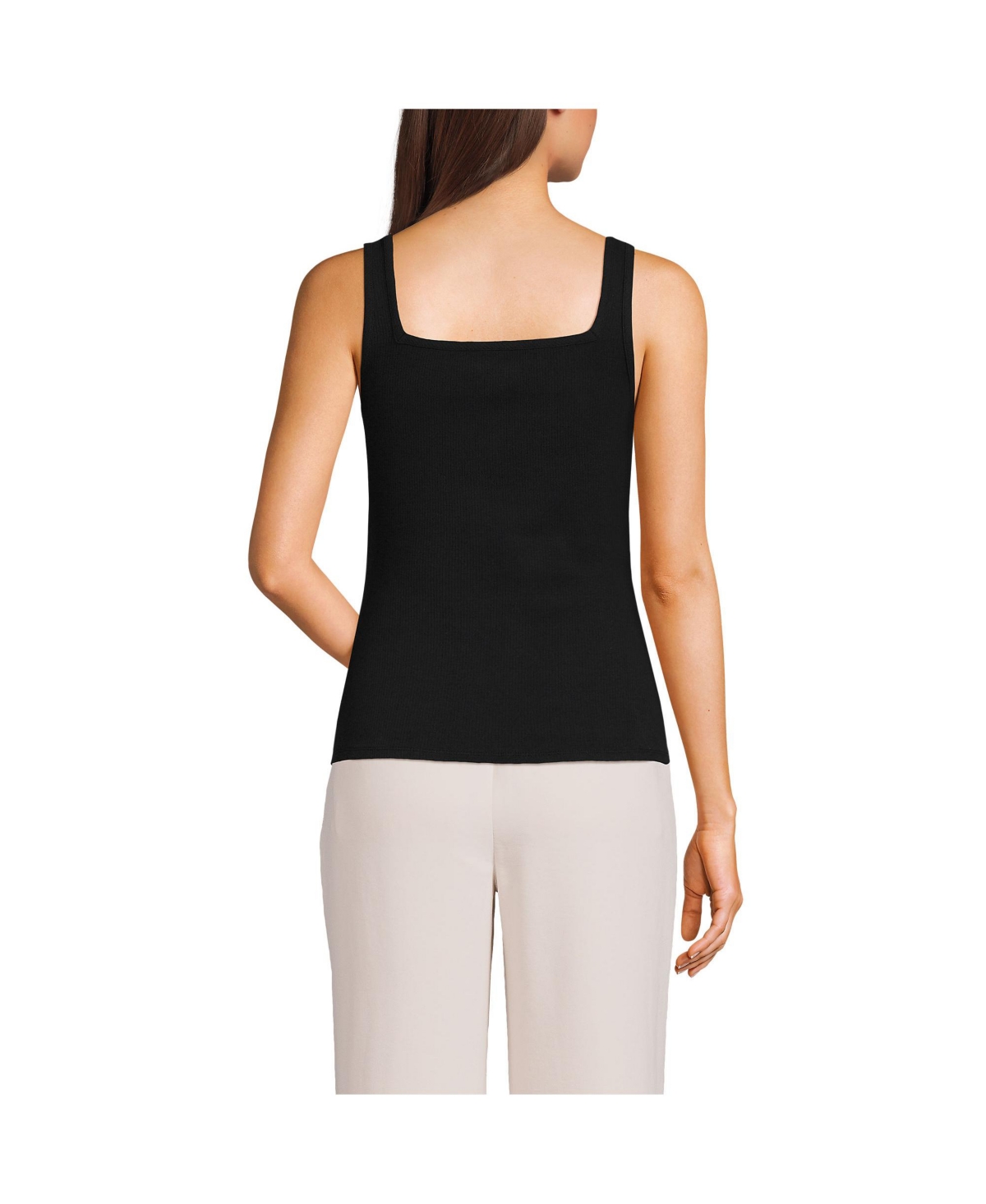 Lands' End Women's Wide Rib Tank Top