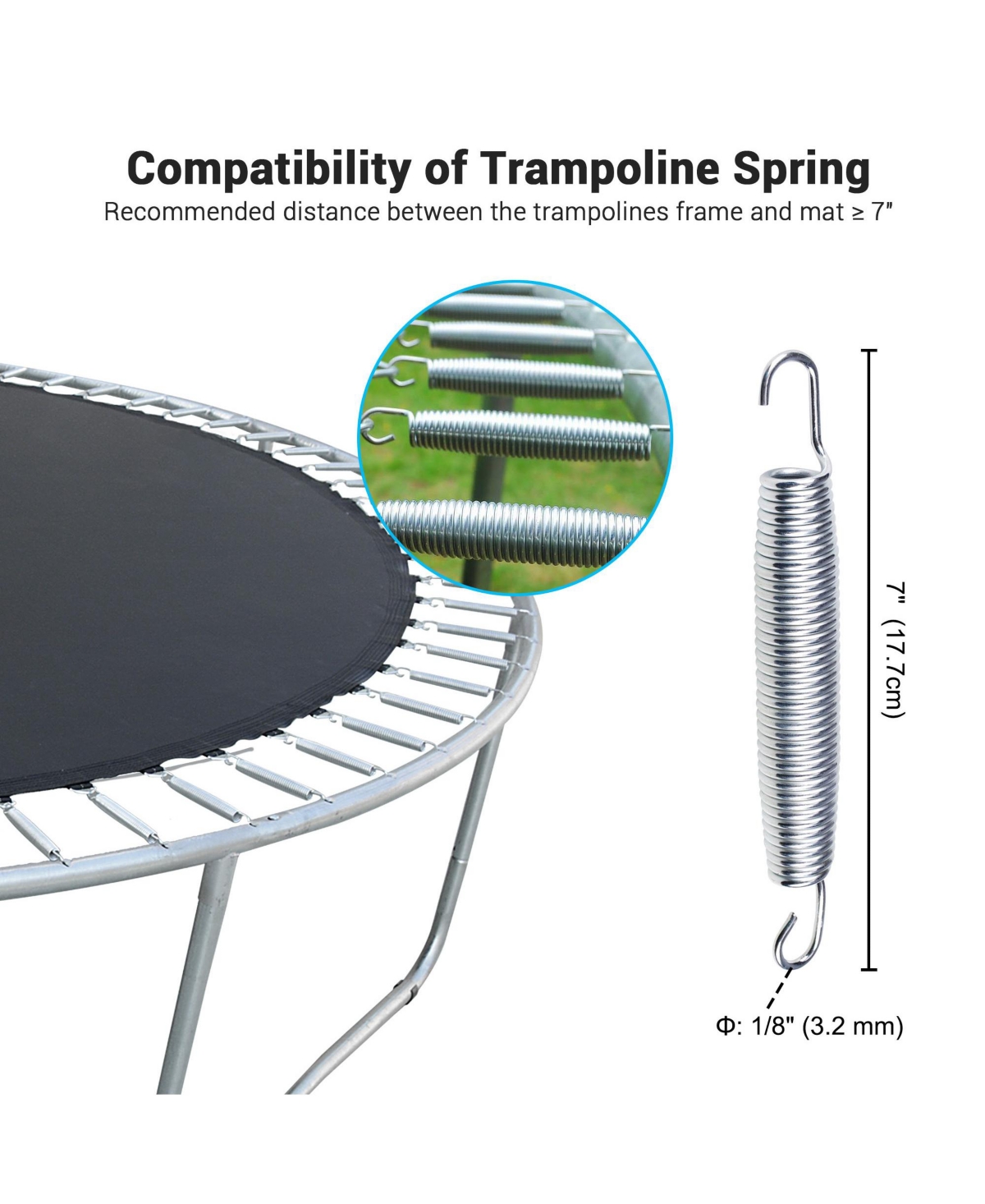 Yescom Replacement Trampoline Mat with 120 Packs 7