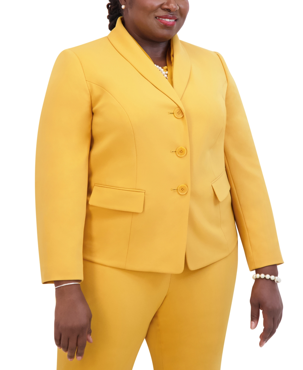 Kasper Women's Shawl-Collar Crepe Blazer