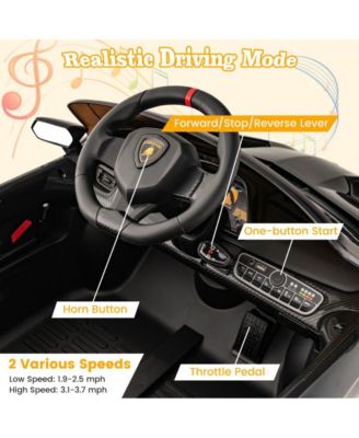 12V Licensed Lamborghini 4WD Kids Ride-on Sports Car with 2.4G Remote