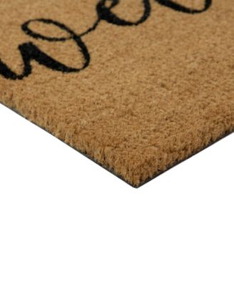 Pumpkin "Welcome" Halloween Doormat, 18" x 30"