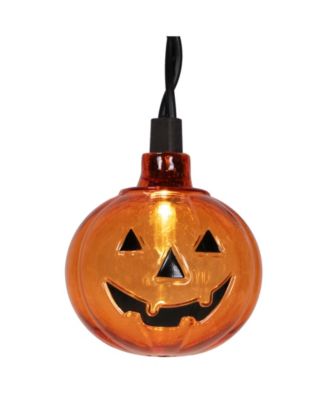 Lighted Pumpkin Curtain Icicle Lights - 5.25'