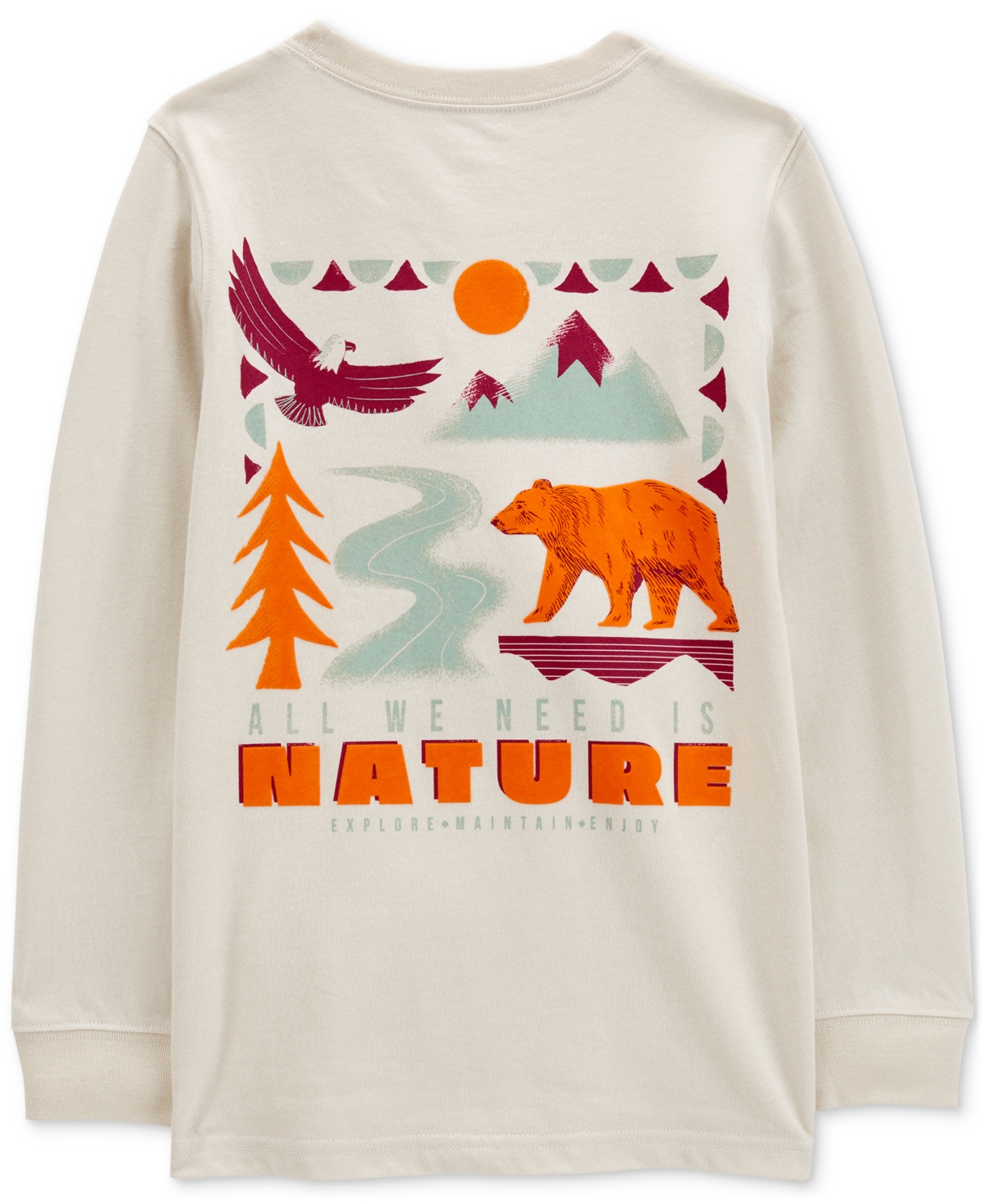Carter's Little & Big Boys Nature Hike Graphic Long-Sleeve T-Shirt