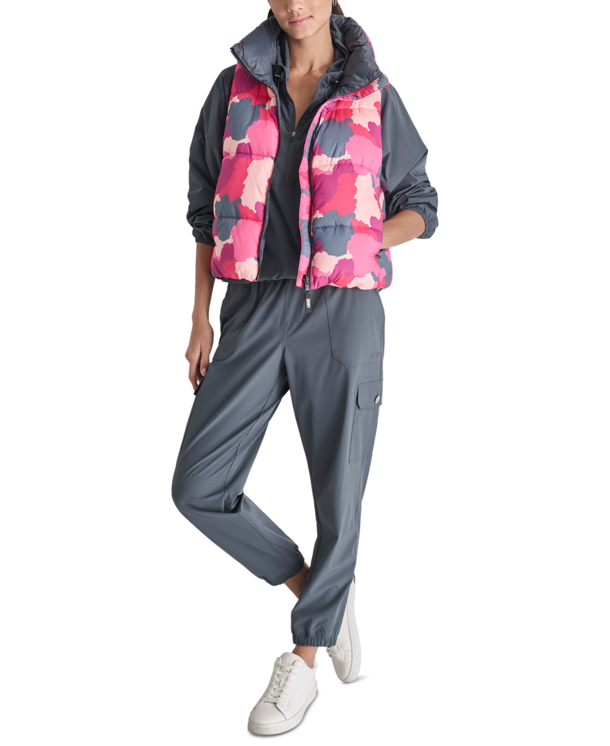 Dkny Sport Women's Printed Puffer Vest