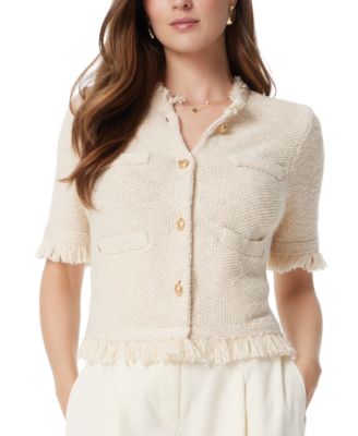 Sam Edelman - Women's Ivy Fringe-Trim Jacket
