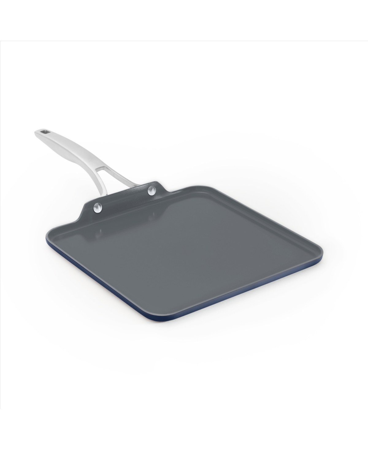 Shop Calphalon Premier Ceramic Nonstick 11" Square Griddle In Midnight Blue