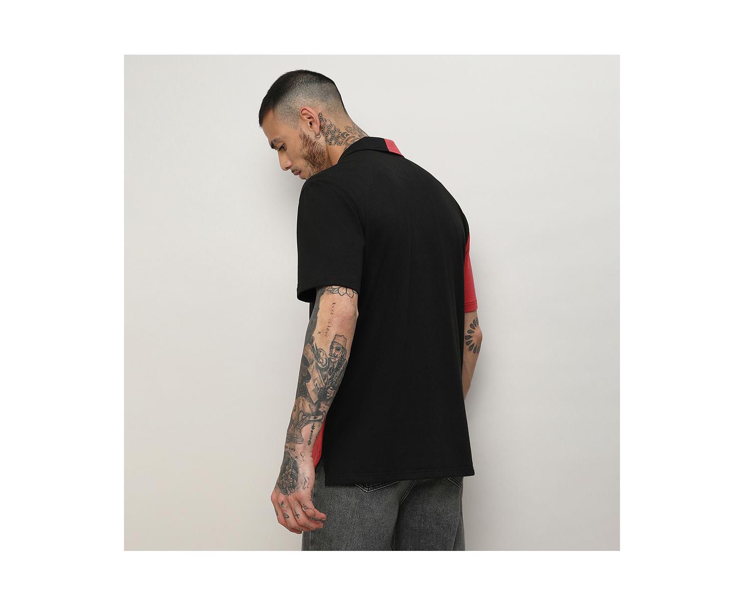 Men's Crimson Red & Jet Black Maxi Checkers Shirt