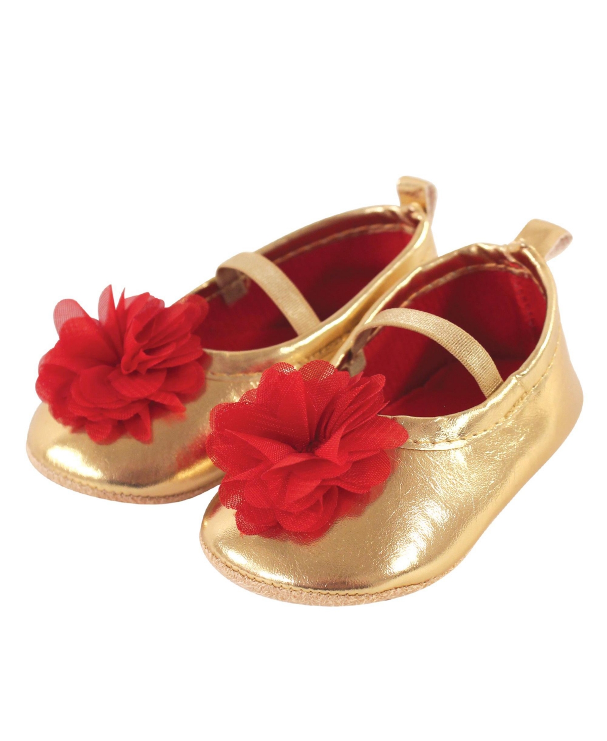 Hudson Baby Baby Girls Cotton Bodysuit, Pant and Shoe 3pc Set, Magical Christmas