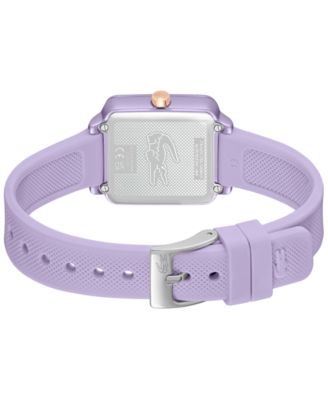 Women's Lacoste 12.12 Flow Purple Silicone Strap Watch 26mm