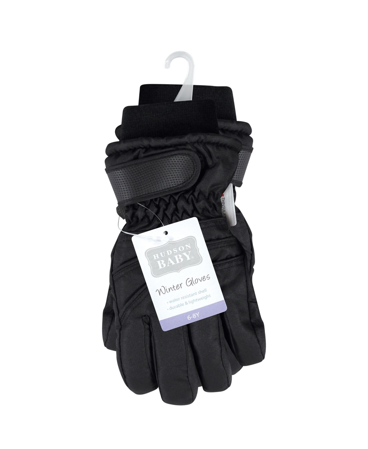 Hudson Baby Unisex Snow Gloves,- Black
