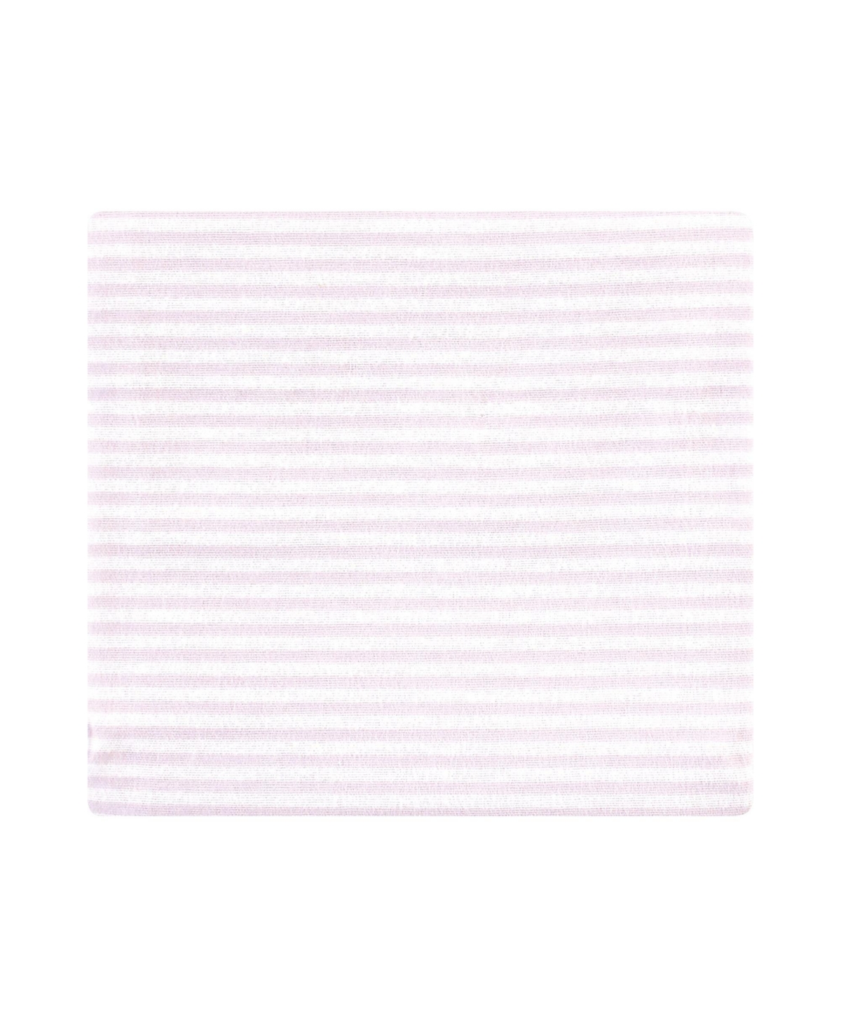 Hudson Baby Infant Girl Cotton Rich Flannel Receiving Blankets Bundle, One Size - Lilac elephants
