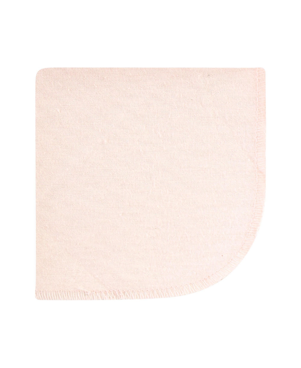 Hudson Baby Infant Girl Flannel Cotton Washcloths, Neutral Pink Floral 10 Pack, One Size - Neutral pink floral 10 pack