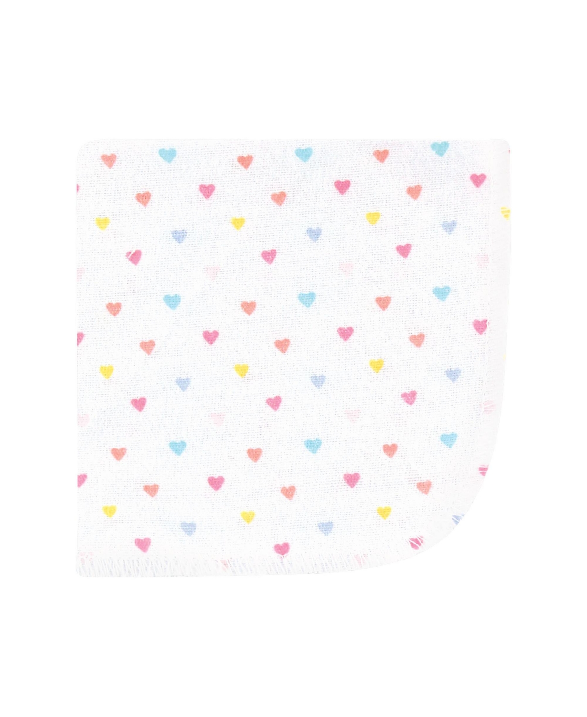 Hudson Baby Infant Girl Flannel Cotton Washcloths, Unicorns Rainbows 12 Pack, One Size - Unicorns rainbows 12 pack
