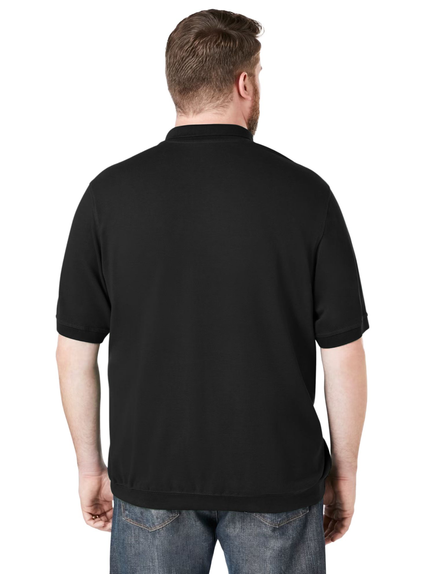 Men's No Tuck Pocket Shrink-Less Cotton Polo Shirt