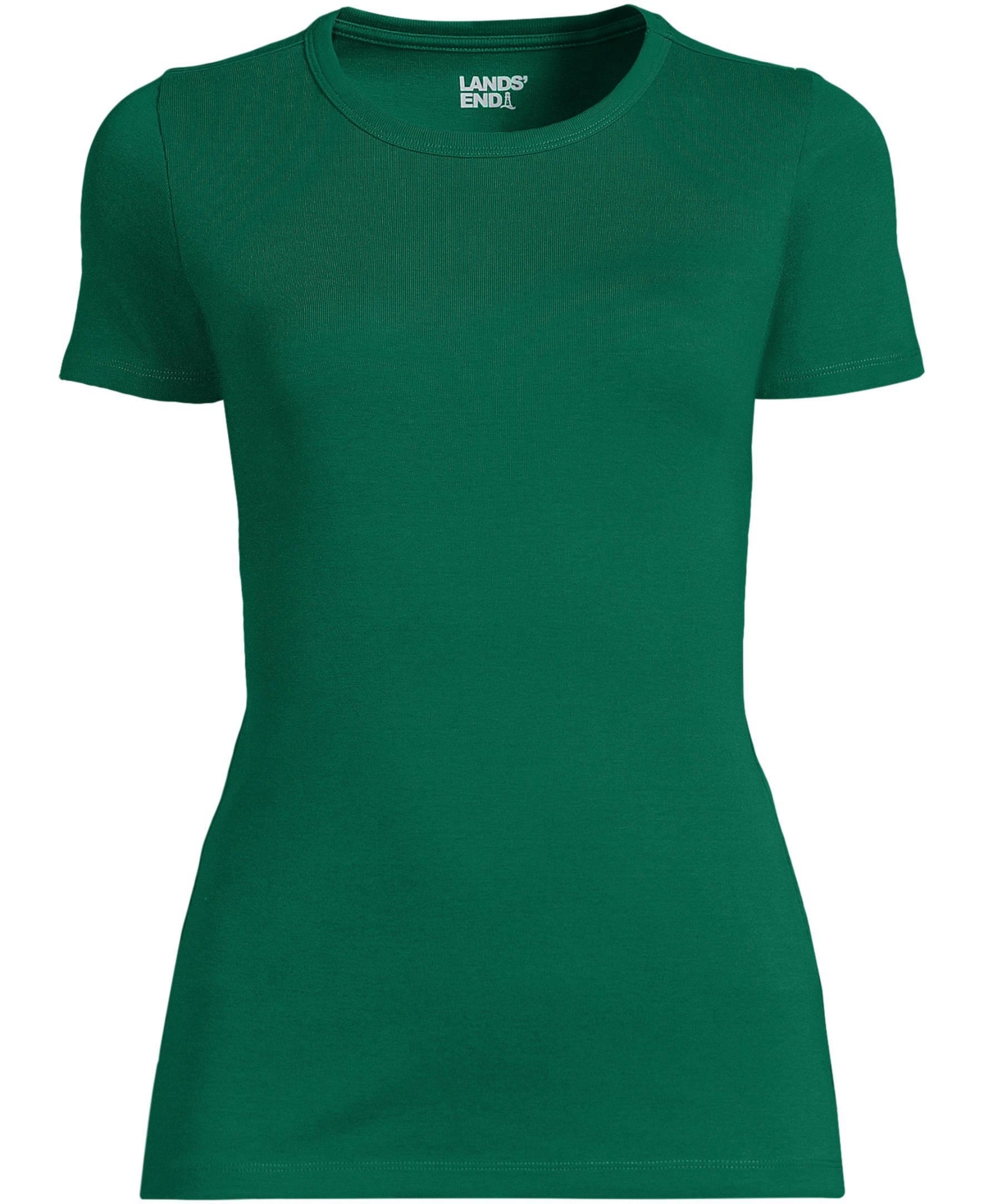 Lands' End Women's Petite Cotton Rib T-shirt