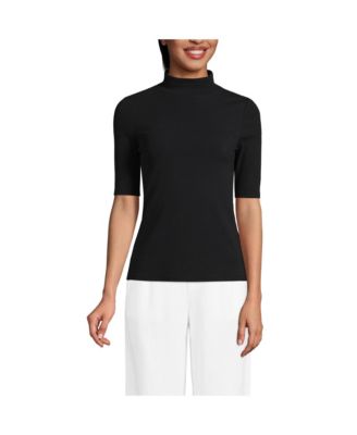 Women's Wide Rib Mock Turtleneck
