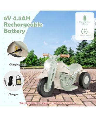 6V Kids Electric Ride on Motorcycle with Bubble Maker and Music