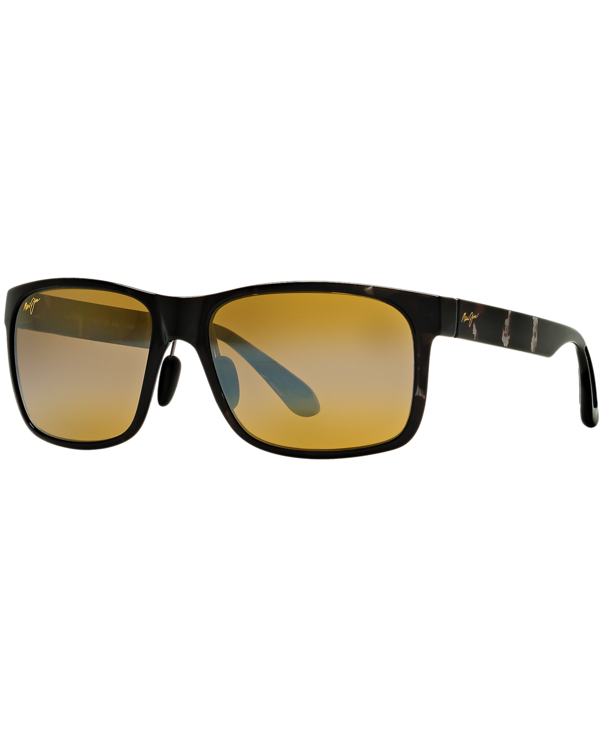 Maui Jim Polarized Red Sands Polarized Sunglasses , 423 In Tortoise Black,bronze Mirrored Polarized