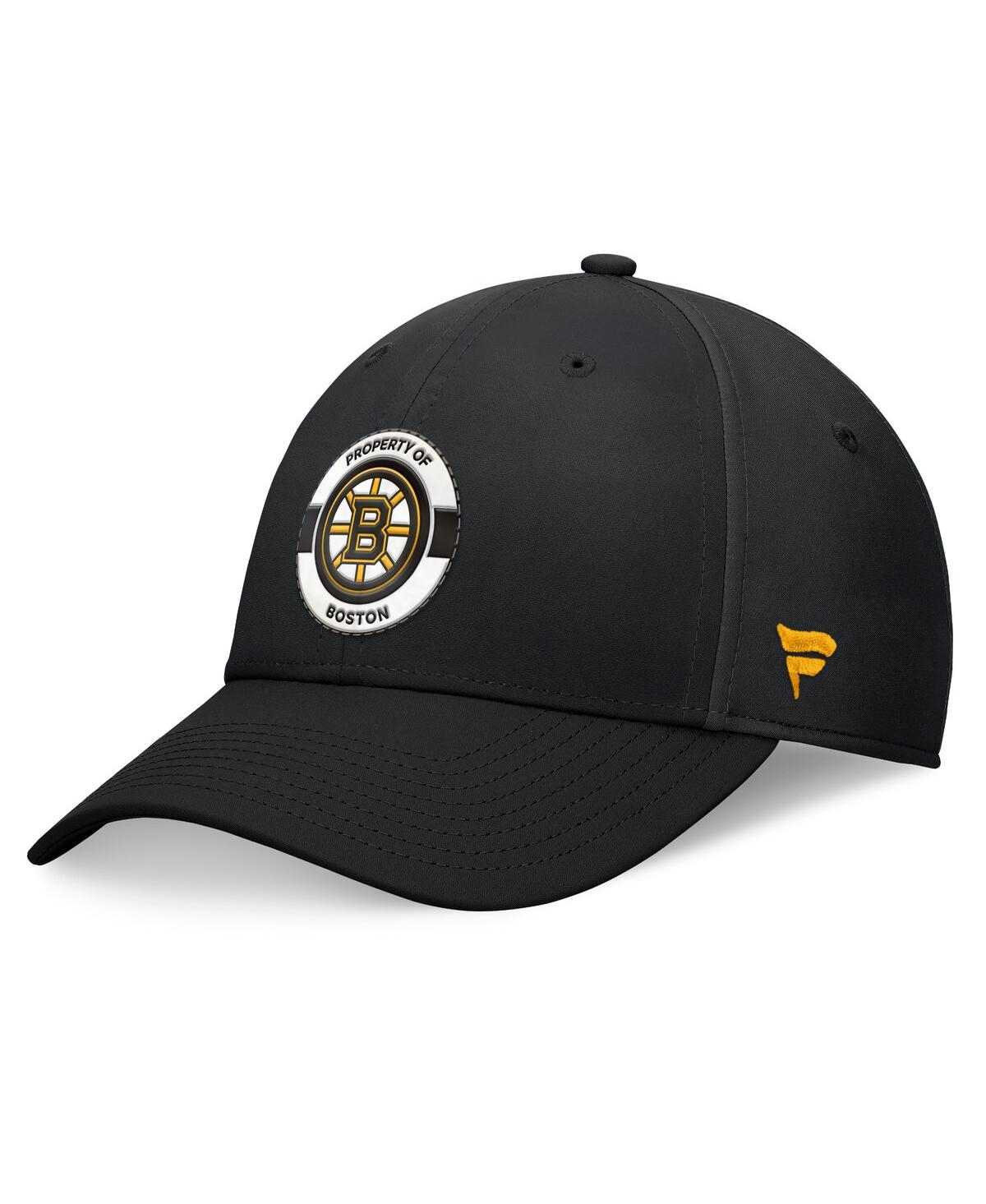 Fanatics Men's Black Boston Bruins Authentic Pro Training Camp Snapback Hat In Black