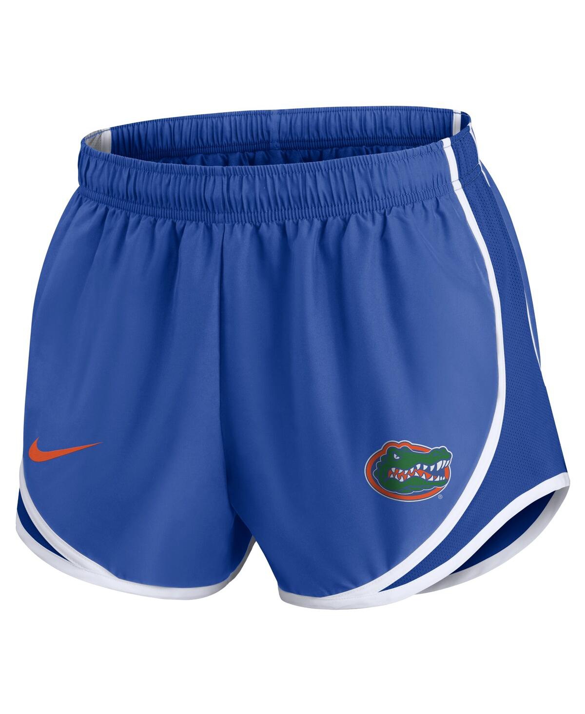 Nike Women's Royal Florida Gators Primetime Tempo Performance Shorts In Royal,white