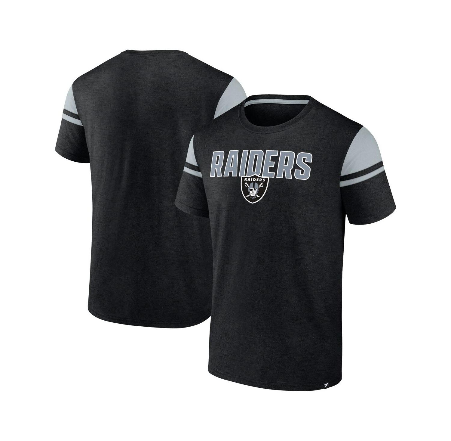 Men's Black Las Vegas Raiders Old School Play Slub T-Shirt