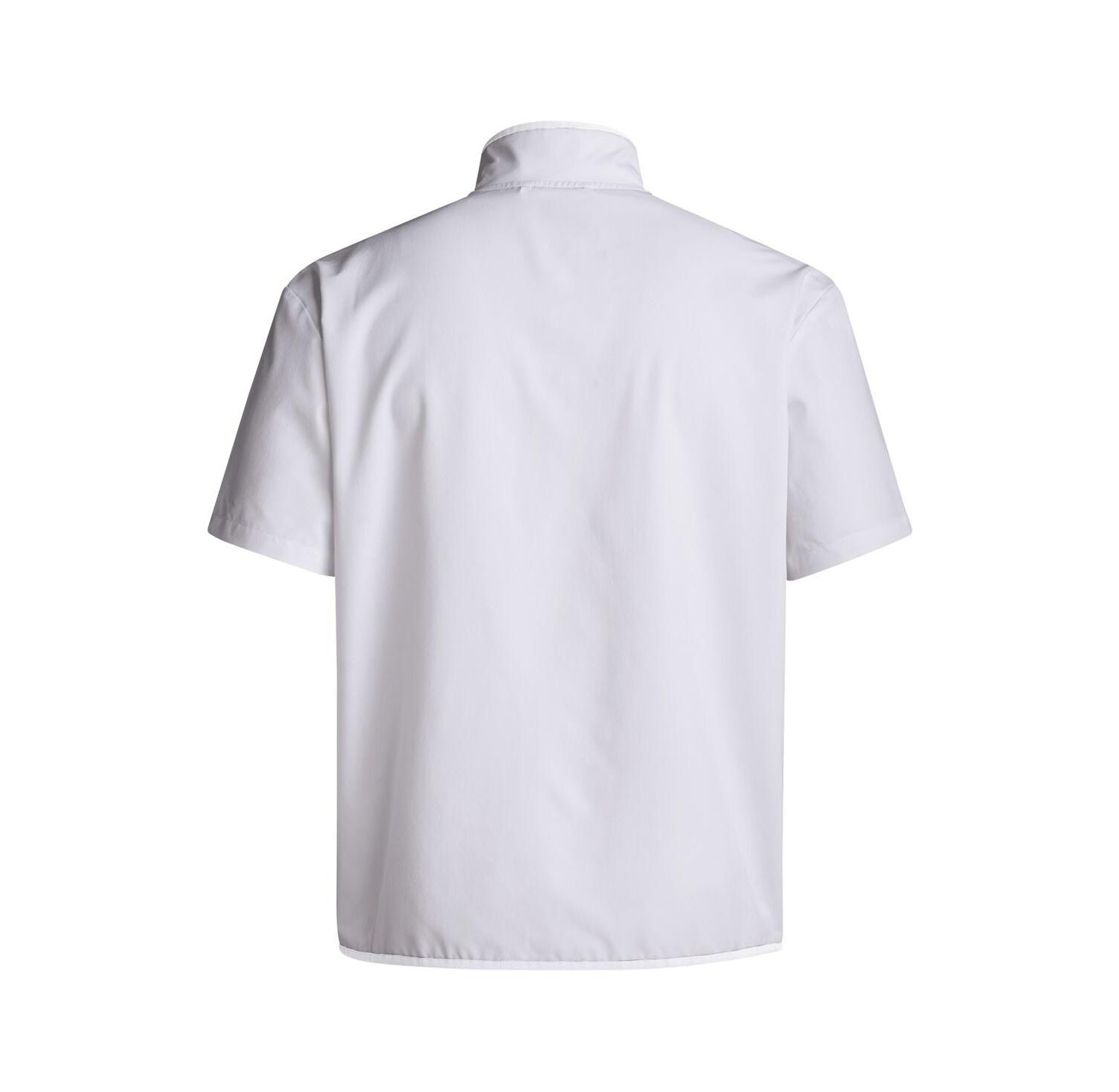 Men's White Nebraska Huskers Coaches Sideline Half-Zip Short Sleeve Jacket