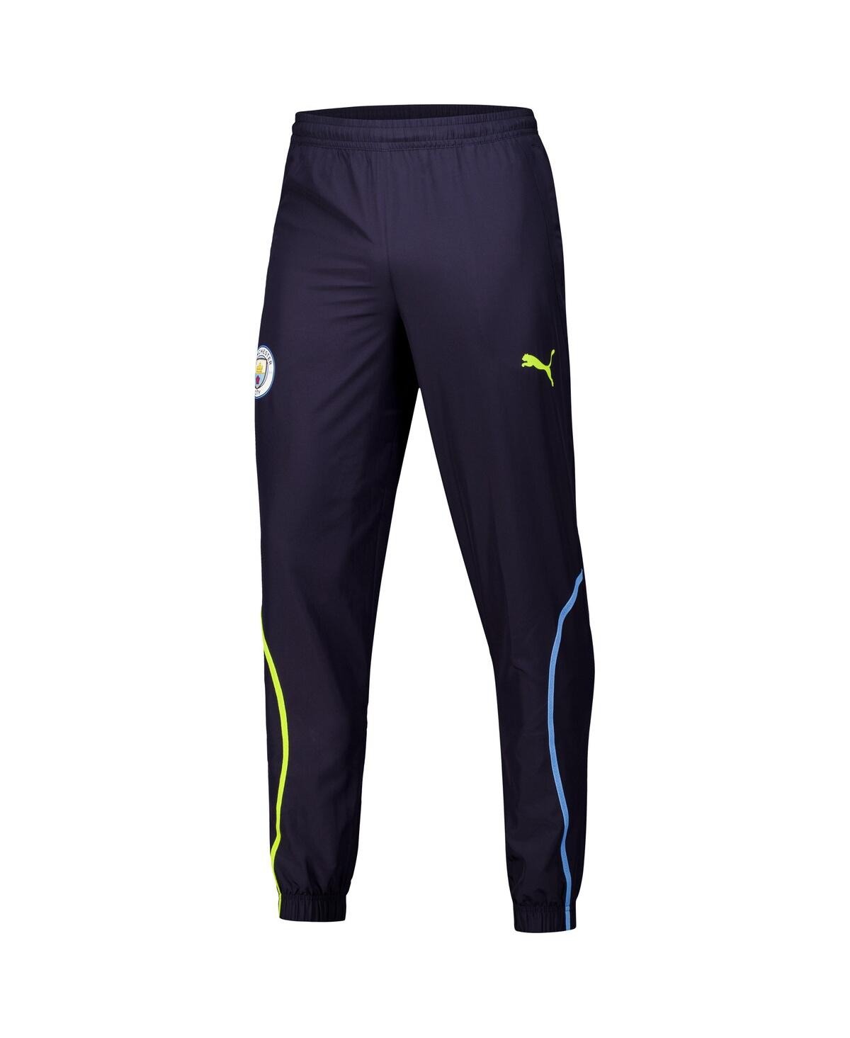 Puma Men's Navy Manchester City DryCELL 2024/25 Pre-Match Woven Pants