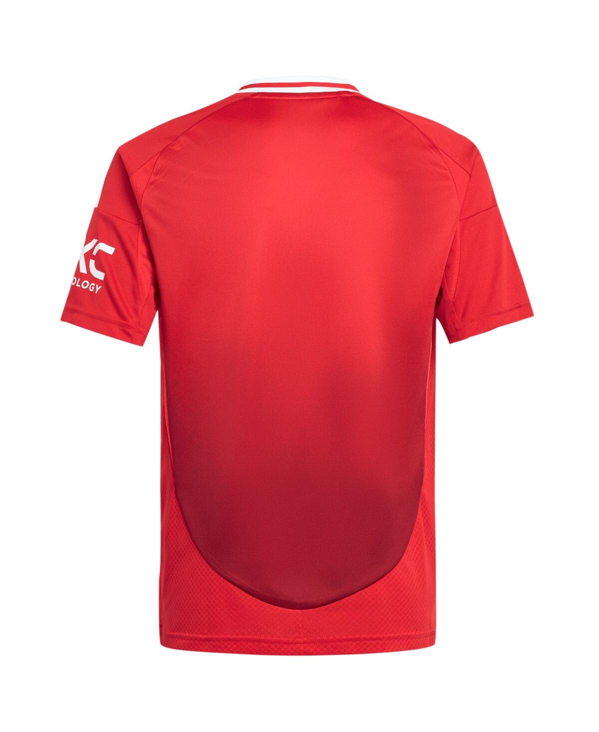 Adidas Big Boys and GirlsManchester United 2024/25 Home Replica Jersey - Red