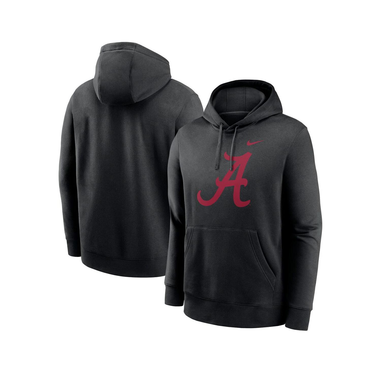 Men's Black Alabama Crimson Tide Primetime Evergreen Club Fleece Pullover Hoodie