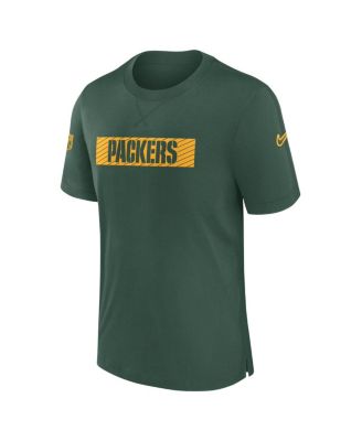 Men's Green Green Bay Packers Sideline Player Performance T-Shirt