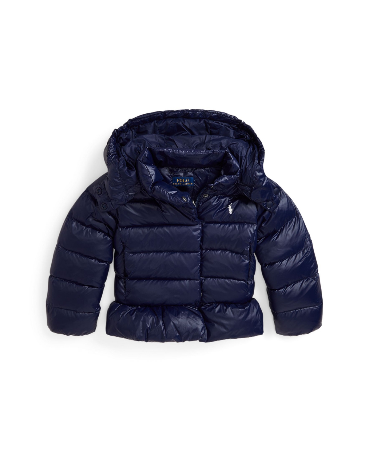 Polo Ralph Lauren Toddler And Little Girls Down Hooded Peplum Jacket