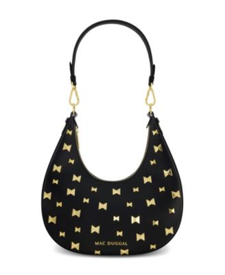 Gold Plated Hardware Leather Hobo Bag