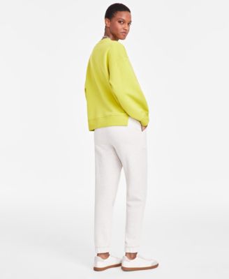 ON 34TH WOMENS CREWNECK SWEATSHIRT FLEECE JOGGERS CREATED FOR MACYS 