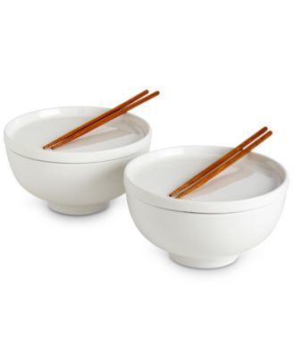 Asian 8-Pc. Ceramic Ramen Bowl & Accessories Set