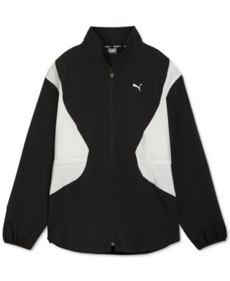 Puma Women's Active Colorblocked Training Woven Zip-Up Jacket