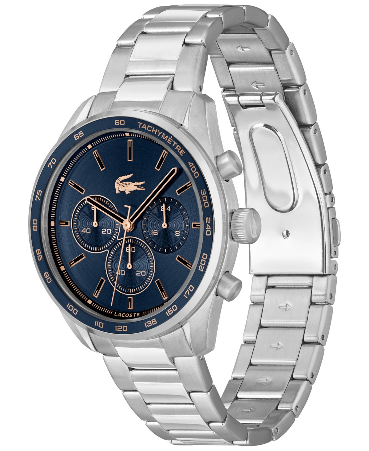 Lacoste Boston Stainless Steel Chronograph Watch - One Size In Silver