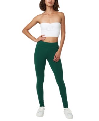 Hue - Women's Mid-Rise Tech Pocket Leggings